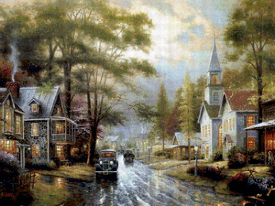 №850964 - город, машина, дома - предпросмотр