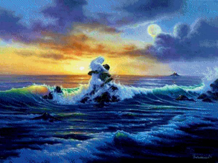 Закохані - стихії, море, сни, пара, природа, почуття, любов - предпросмотр