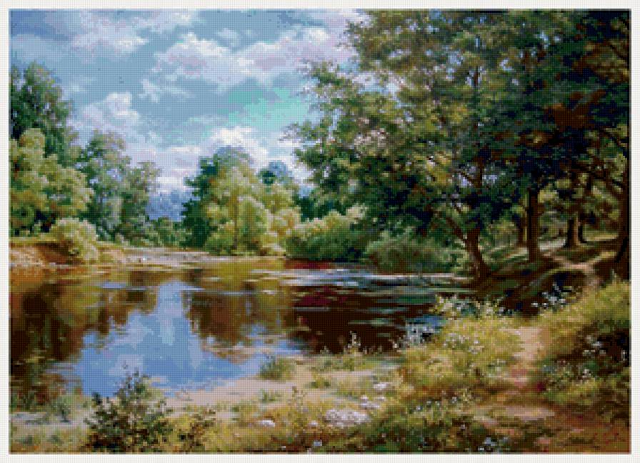 №851339 - природа, лето, река - предпросмотр