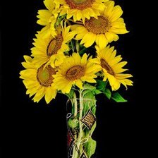 Схема вышивки «подсолнухи»