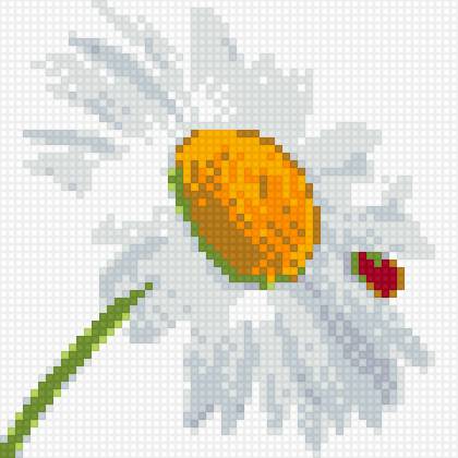 ромашка на стебле - предпросмотр