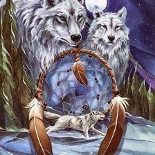 Схема вышивки «Lobos»