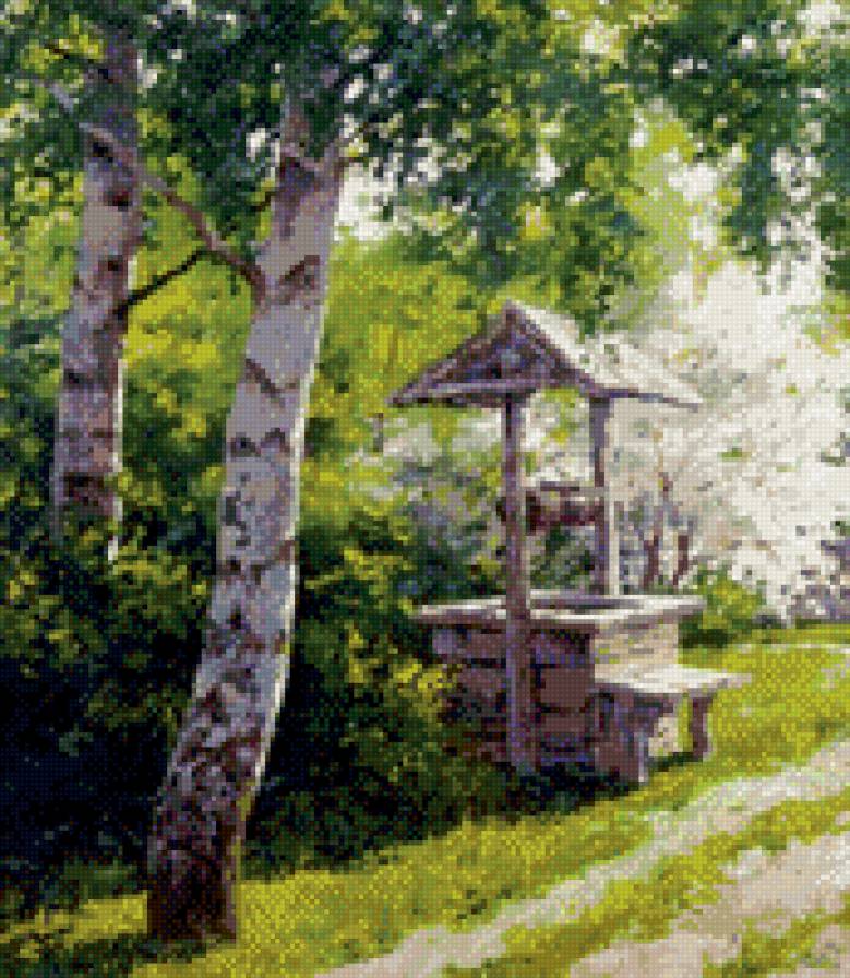 колодец - природа, лес, лето - предпросмотр