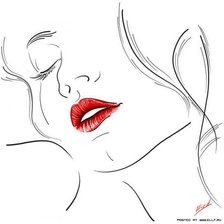 Схема вышивки «девушка 4 цвета»