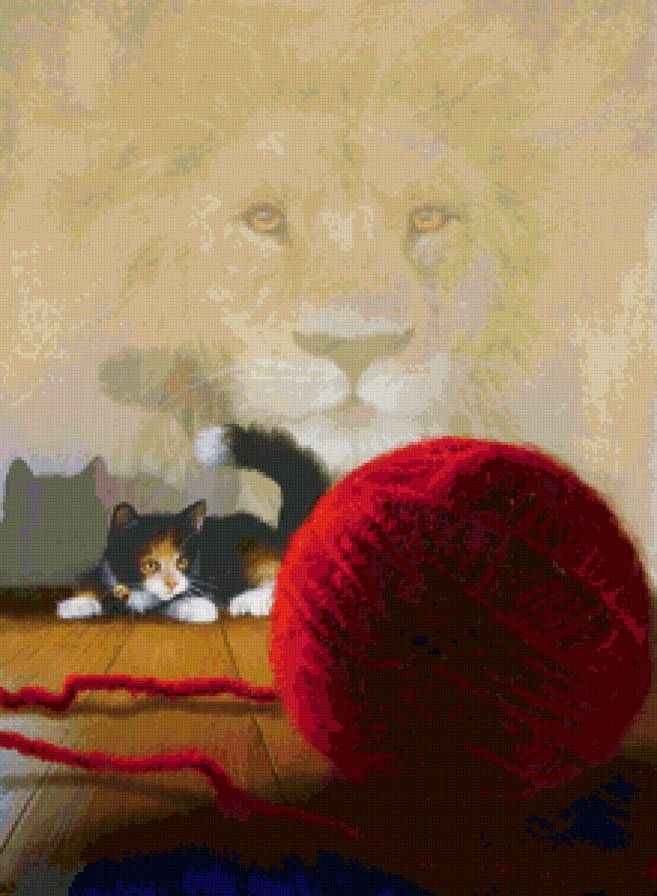 №853229 - лев, котенок - предпросмотр