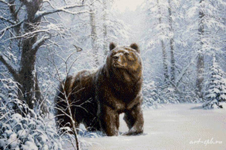 мишка и синичка - предпросмотр