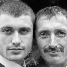 Схема вышивки «Саша и папа 2»