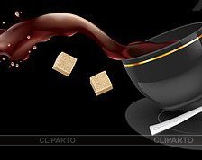 Схема вышивки «кофе»