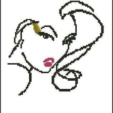 Схема вышивки «девушка2»