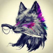 Схема вышивки «лиса»