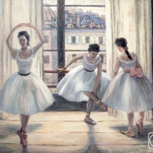 Оригинал схемы вышивки «Балерины» (№854884)