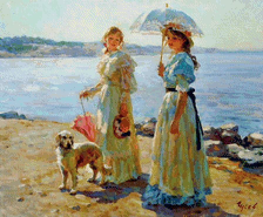 У моря - картина - предпросмотр