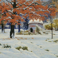 Схема вышивки «Ранний снег»