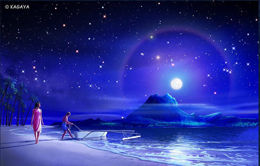 №855647 - небо, звезды, люди - оригинал