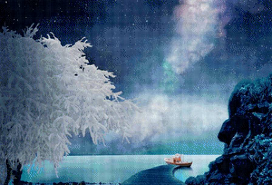 №855661 - небо, звезды, зима - предпросмотр