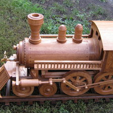 Оригинал схемы вышивки «паровоз деревянный» (№855693)