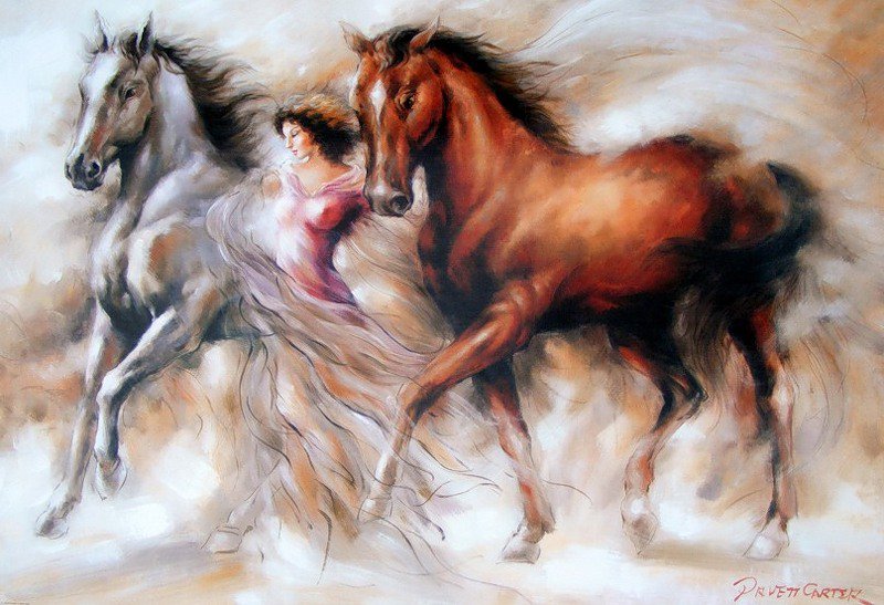 дама и кони - дама и кони - оригинал