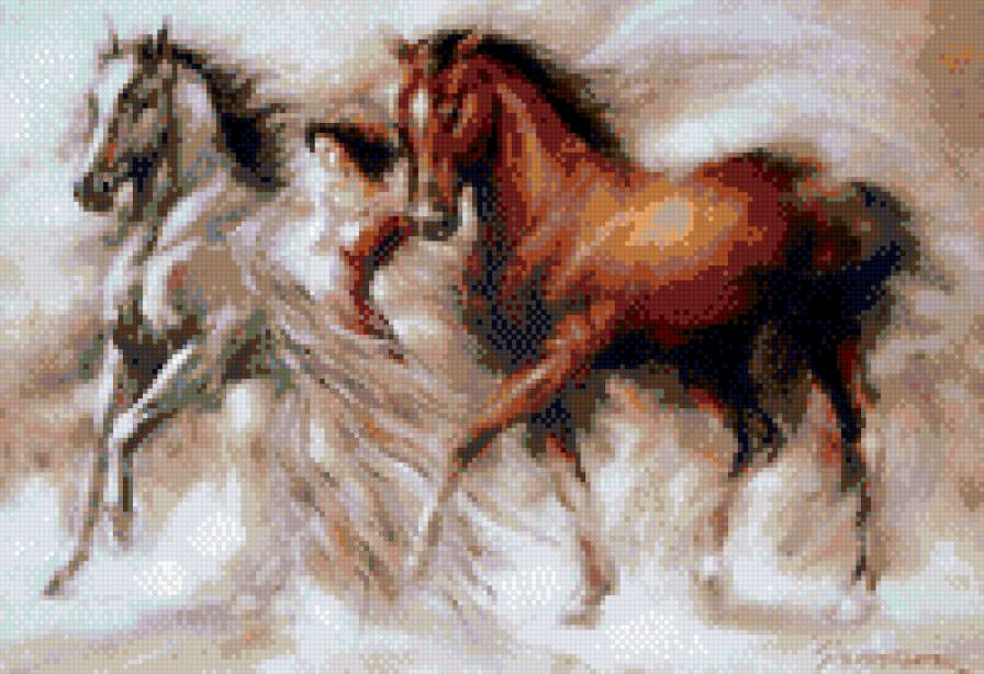 дама и кони - дама и кони - предпросмотр