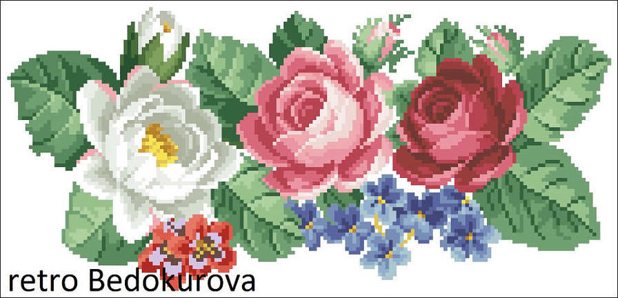 розы ретро2 - розы - оригинал