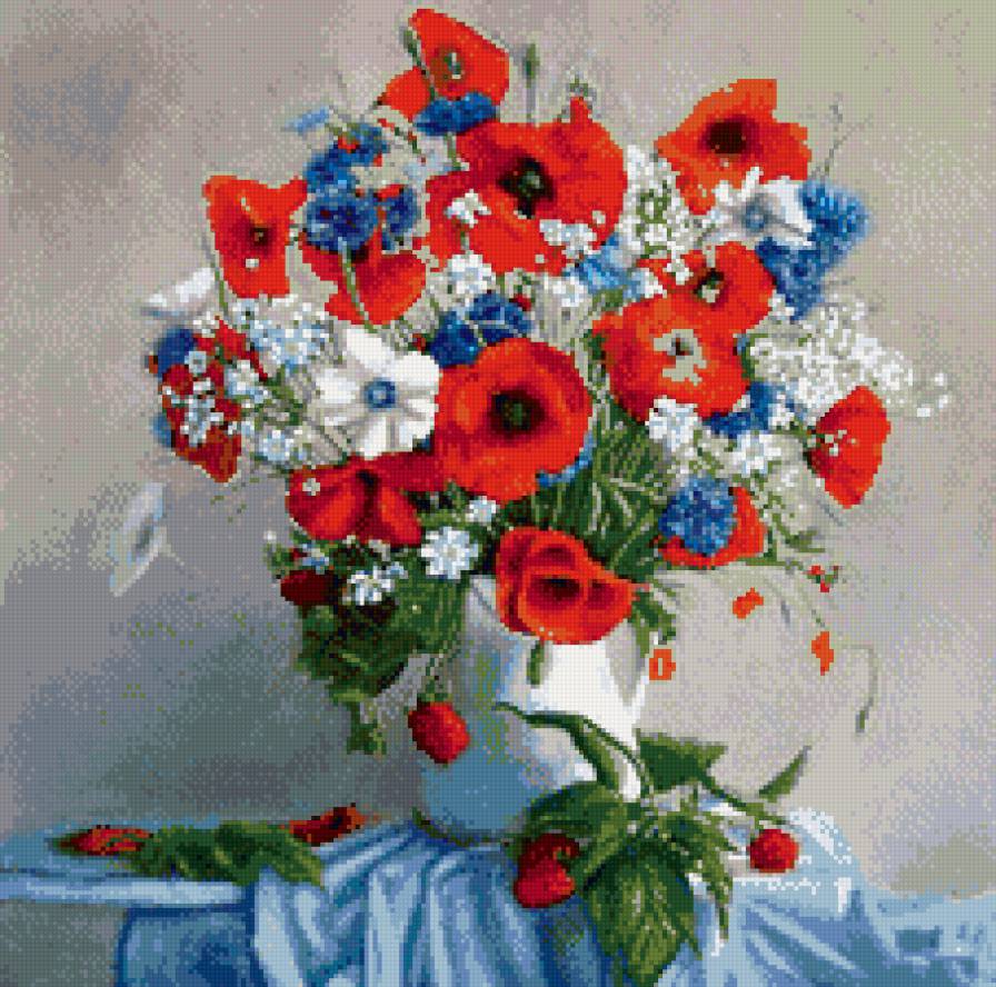 Полевой букет - картина - предпросмотр