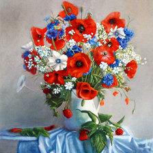 Схема вышивки «Полевой букет»