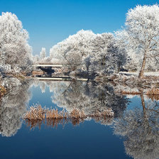 Схема вышивки «зима»