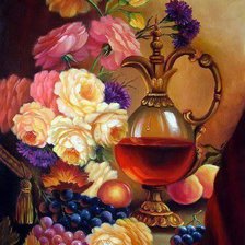 Схема вышивки «frutas y rosas»