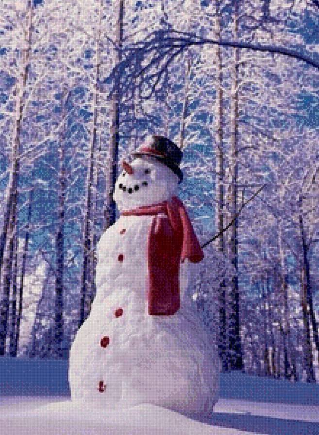 Снеговик - зима, снег, снеговик - предпросмотр