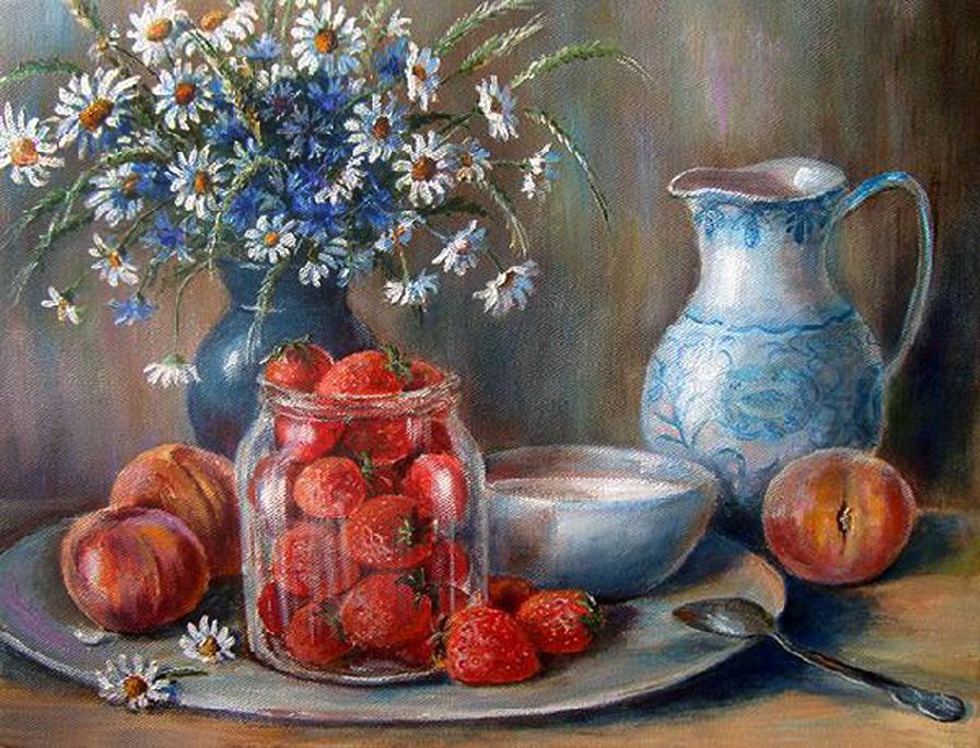 №856700 - натюрморт.фрукты.ягоды - оригинал