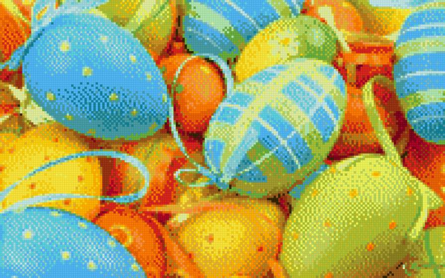 Пасхальная картина - яйца, картина, пасха - предпросмотр