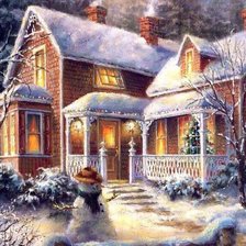 Зимний домик