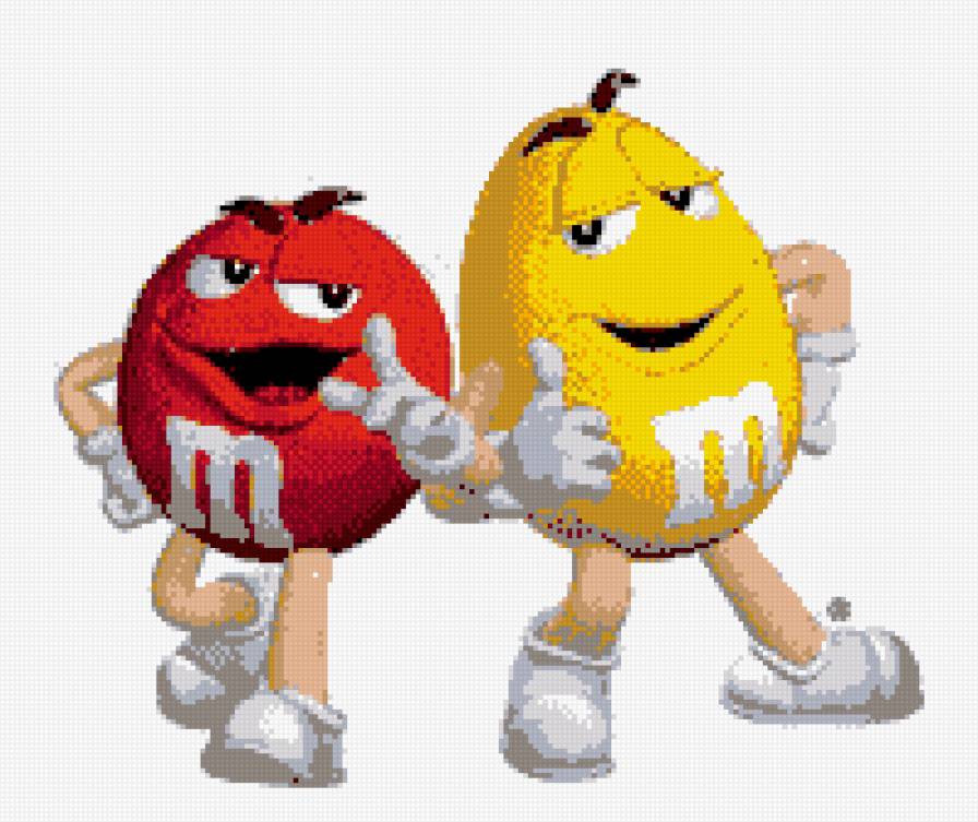 m&m's - m&m's, смешное, конфеты, картина - предпросмотр