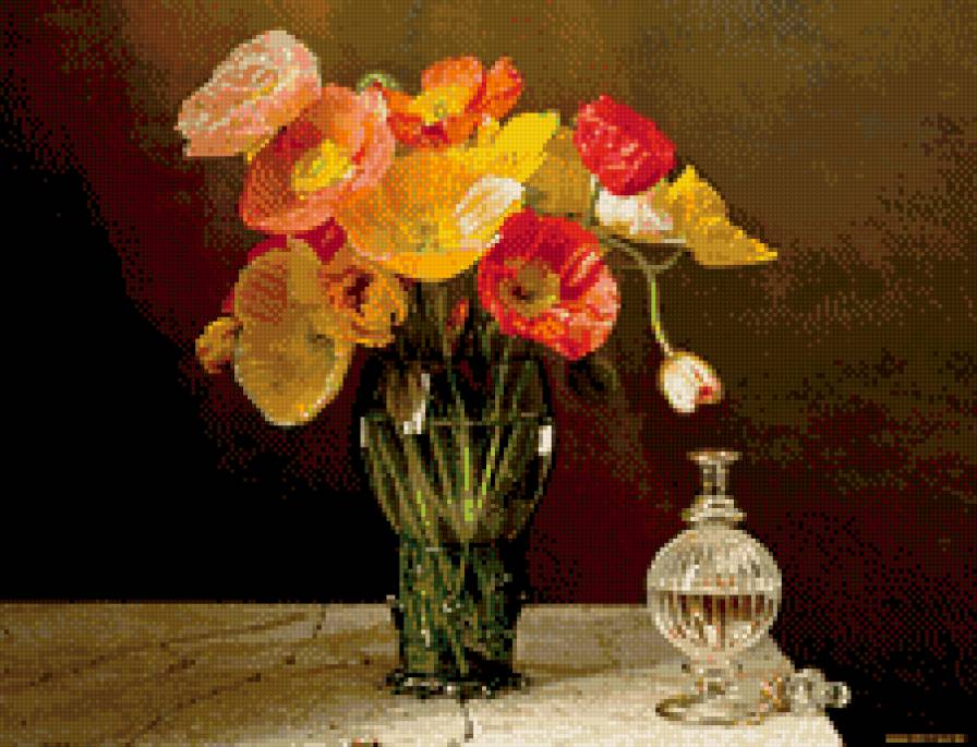 натюрморт4 - стекло, разные маки - предпросмотр