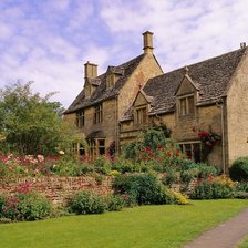 Схема вышивки «коттедж»