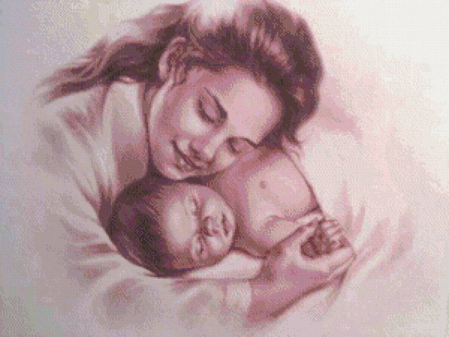 мама и малыш - мама, люди, любовь, малыш, девушка - предпросмотр