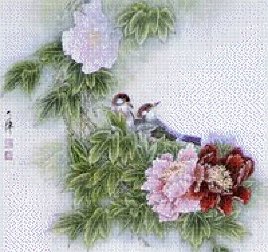 №857922 - китай. живопись, птицы - предпросмотр