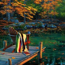 Схема вышивки «на берегу озера»