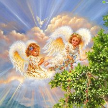 Схема вышивки «aniołki»