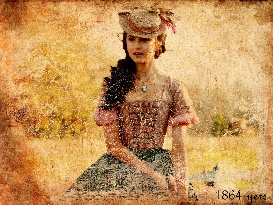 девушка - ретро девушка она - оригинал