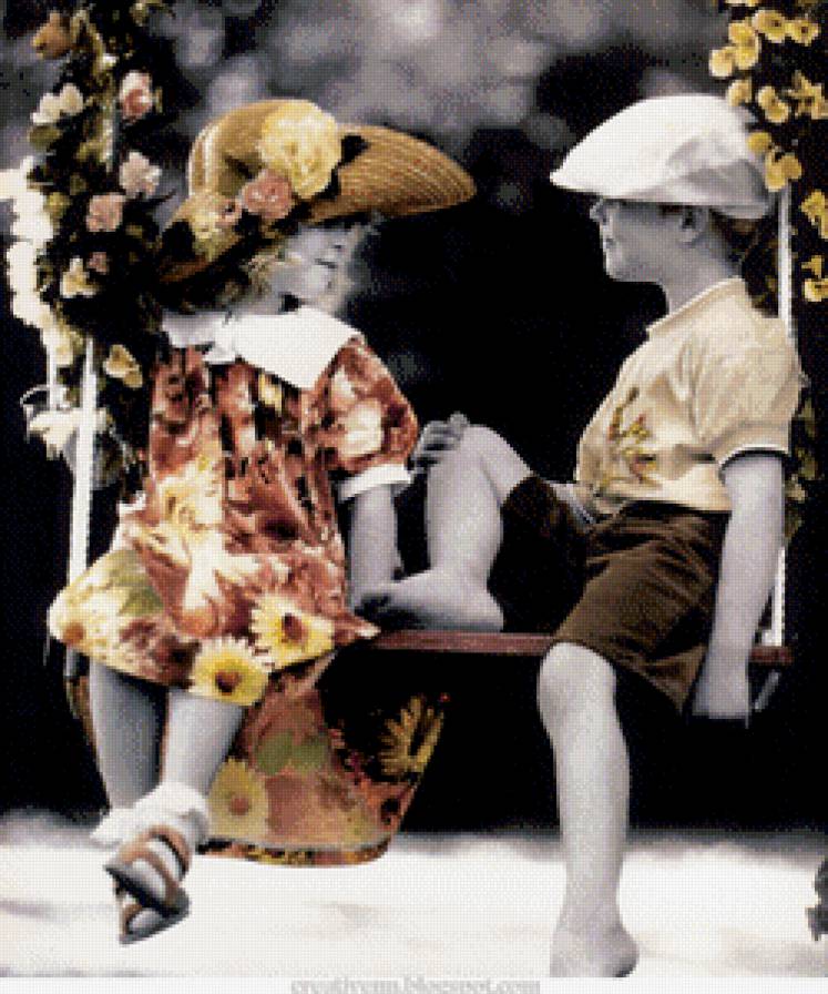 детская история - дети ретро любовь романтика - предпросмотр