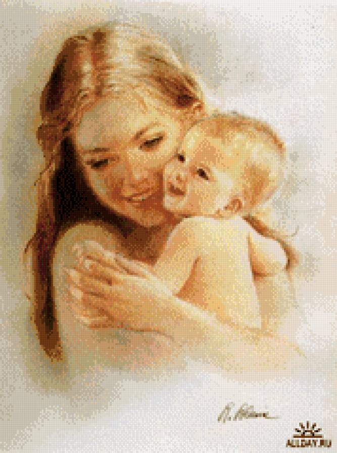 Нежность - люди, мать и дитя, дети - предпросмотр