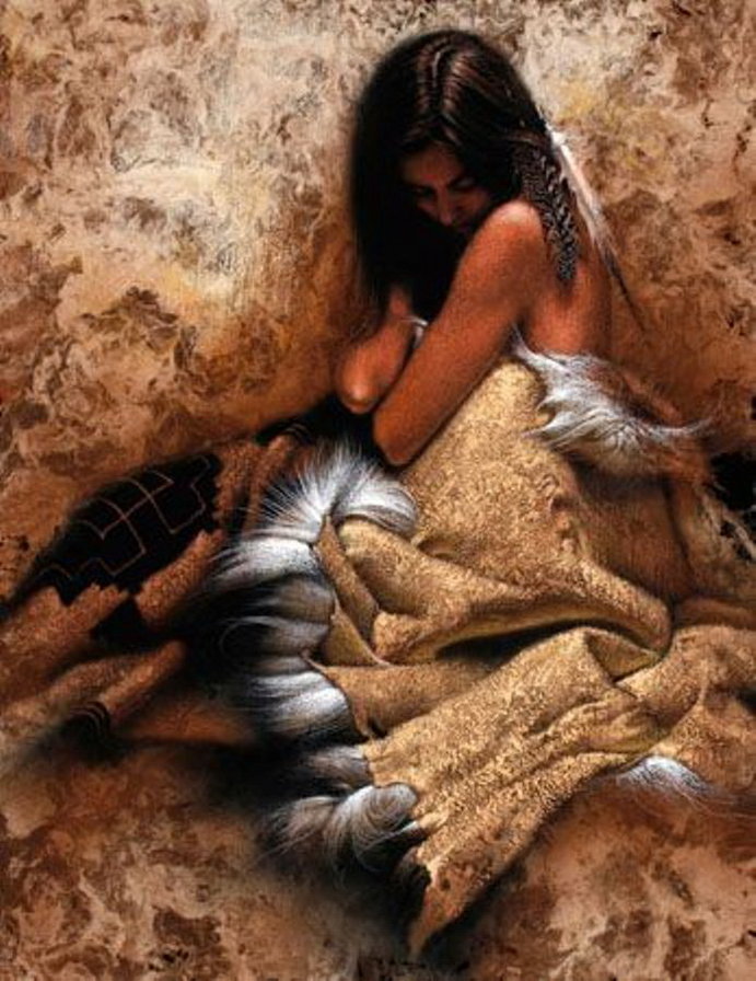 Девушка - девушка, индейцы - оригинал