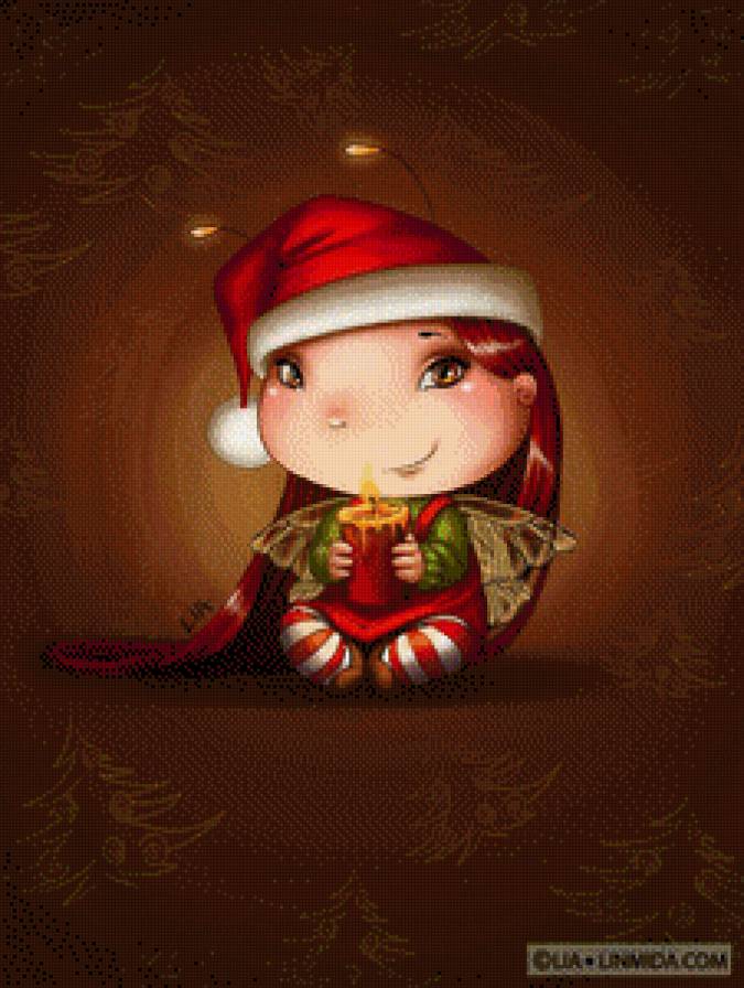 феичка и свечка - фея, ночь, свечка - предпросмотр