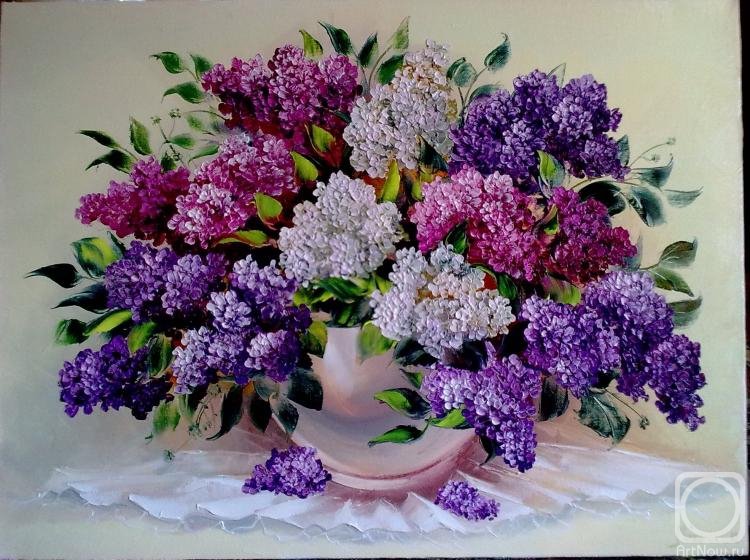 Букет сирени - букет, цветы, ваза, сирень - оригинал