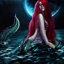 Схема вышивки «Русалка»