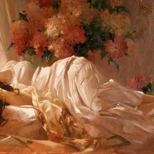 Схема вышивки «Девушка»