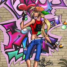 Схема вышивки «графити 1»