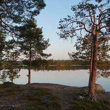 Схема вышивки «вечер на реке»
