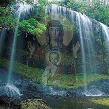 Схема вышивки «Божья мать»