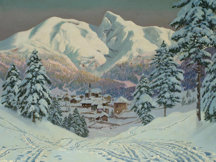 Картины горы зимой